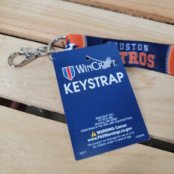 Houston Astros 1" Key Strap w/ Clip by WinCraft Inc. - NWT - Picture 3 of 4